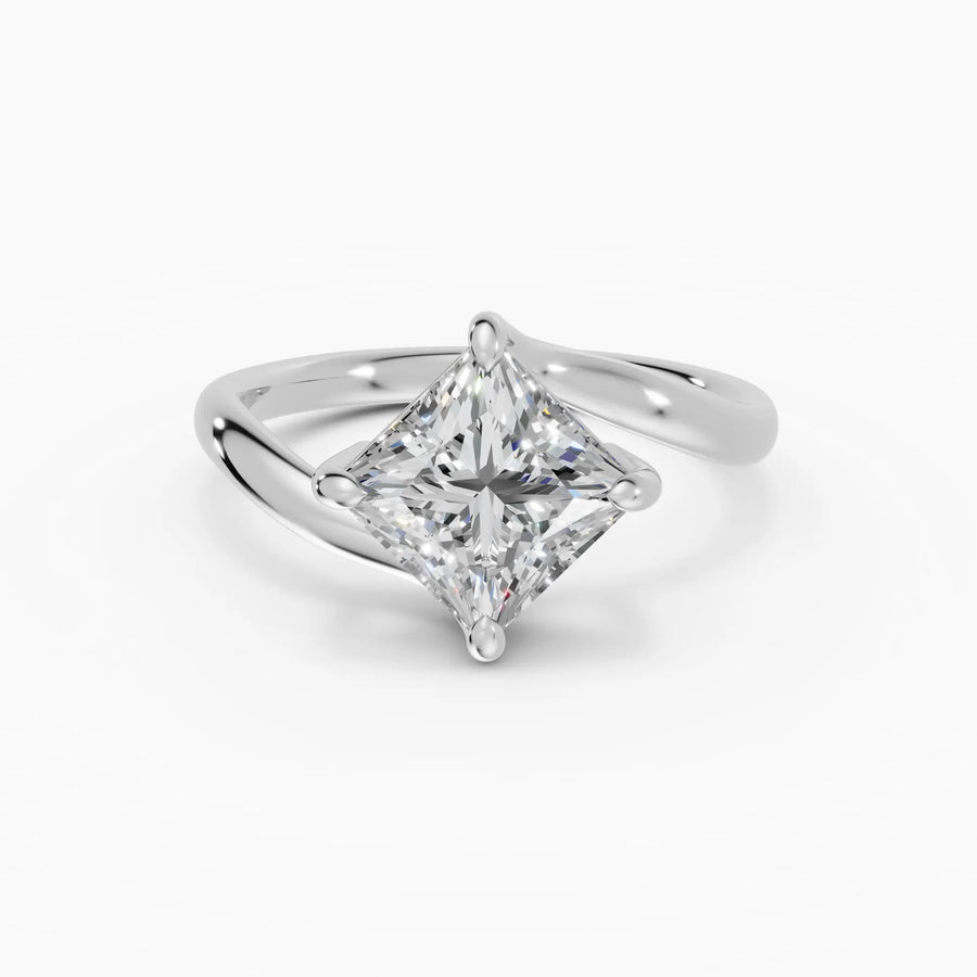 Anillo princesa con engaste compás bypass | Essence — foto 2