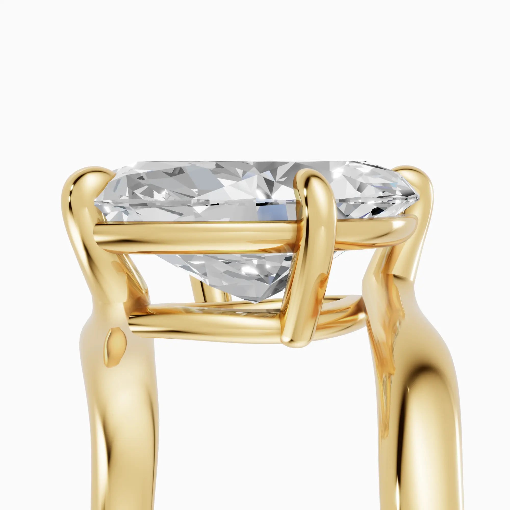 Anillo marquesa con engaste compás bypass | Prestige