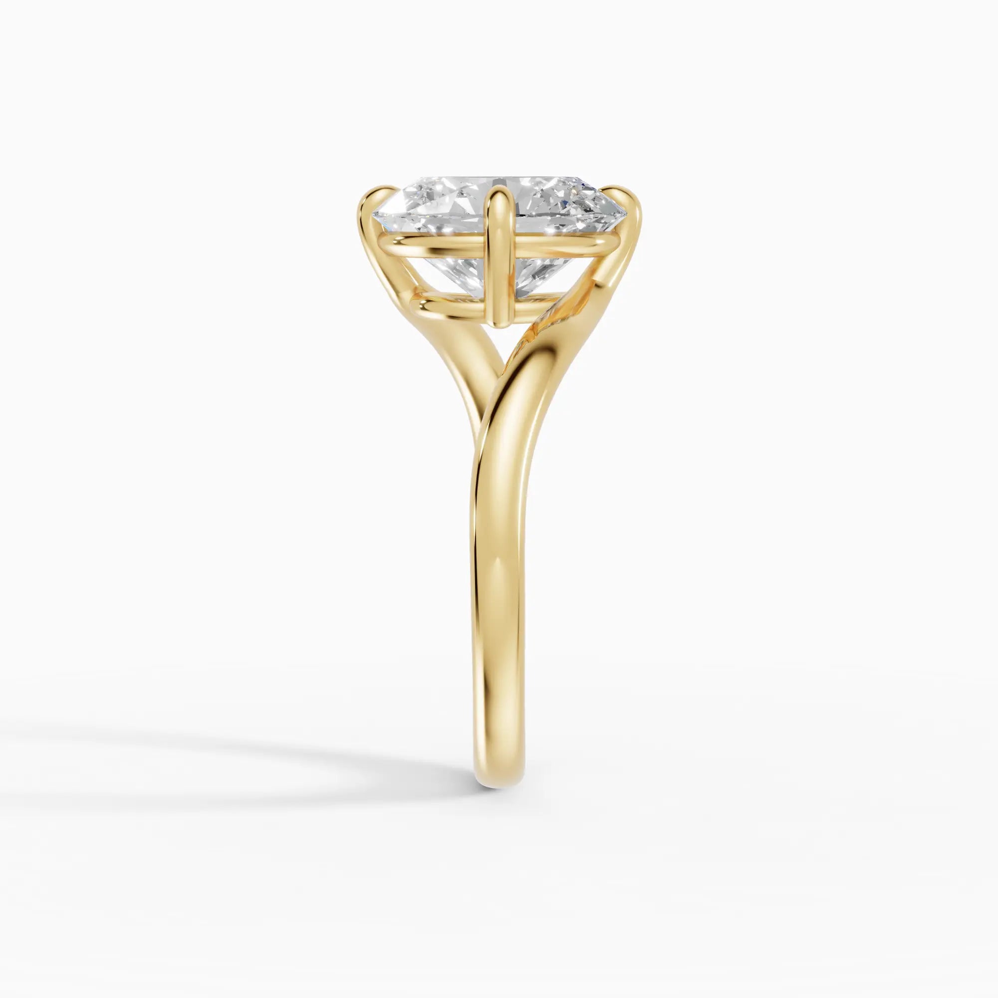 Anillo oval con engaste compás bypass | Héritage