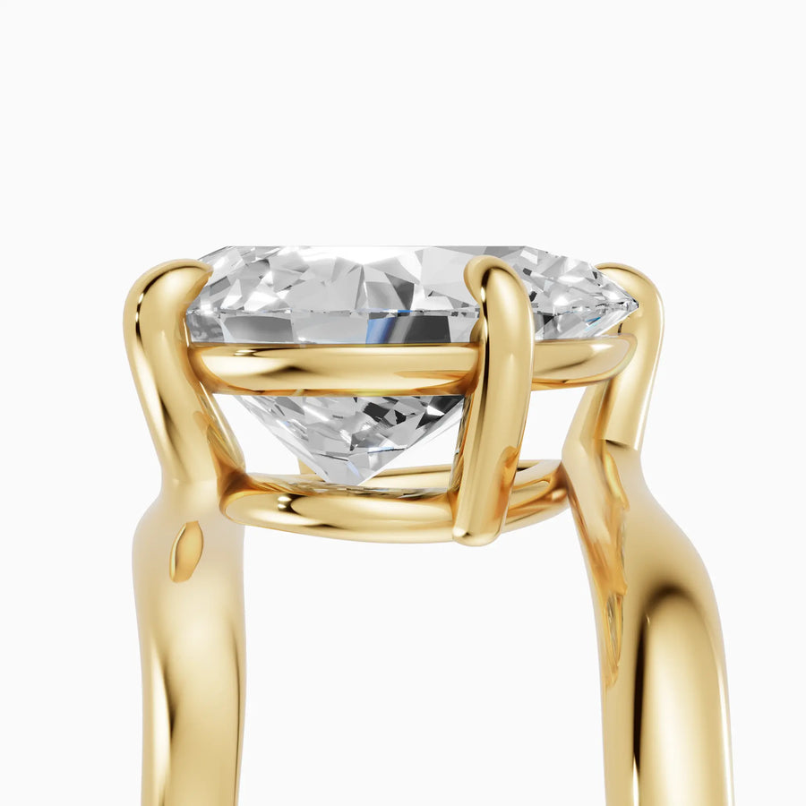 Anillo pera con engaste compás bypass | Élégance — foto 5