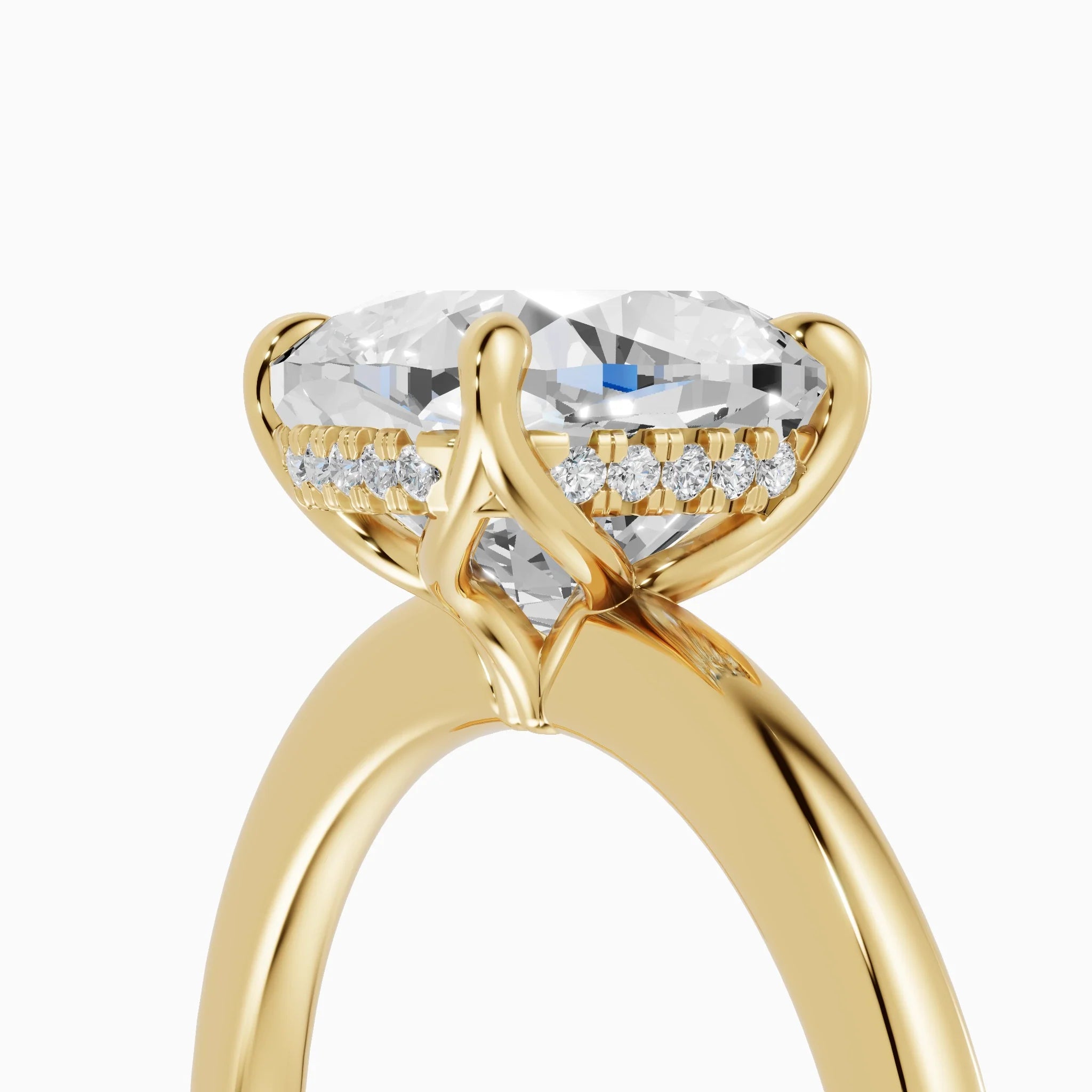 Anillo cojín con engaste floral | Impérial