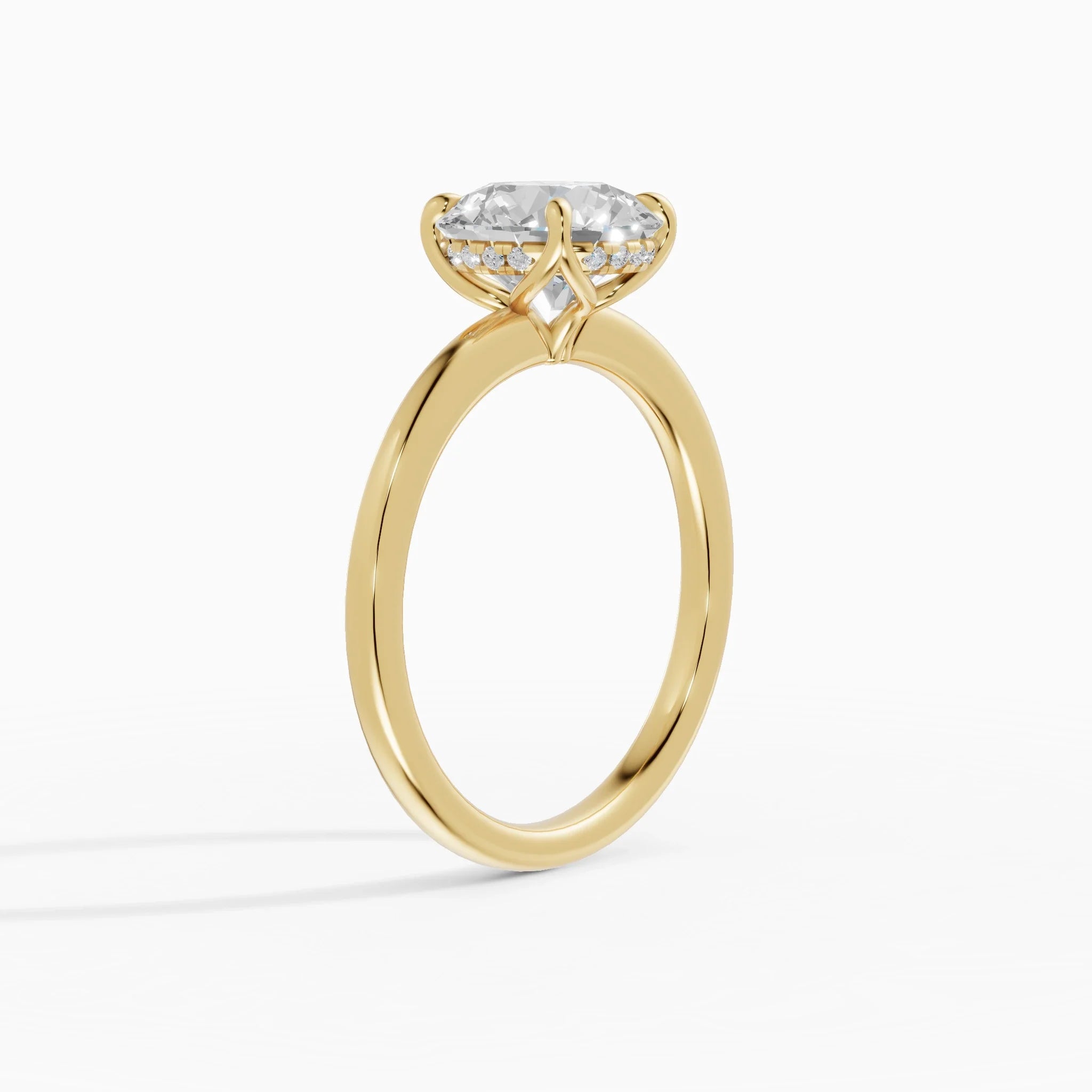 Anillo Compromiso Diamante Redondo | Lumière