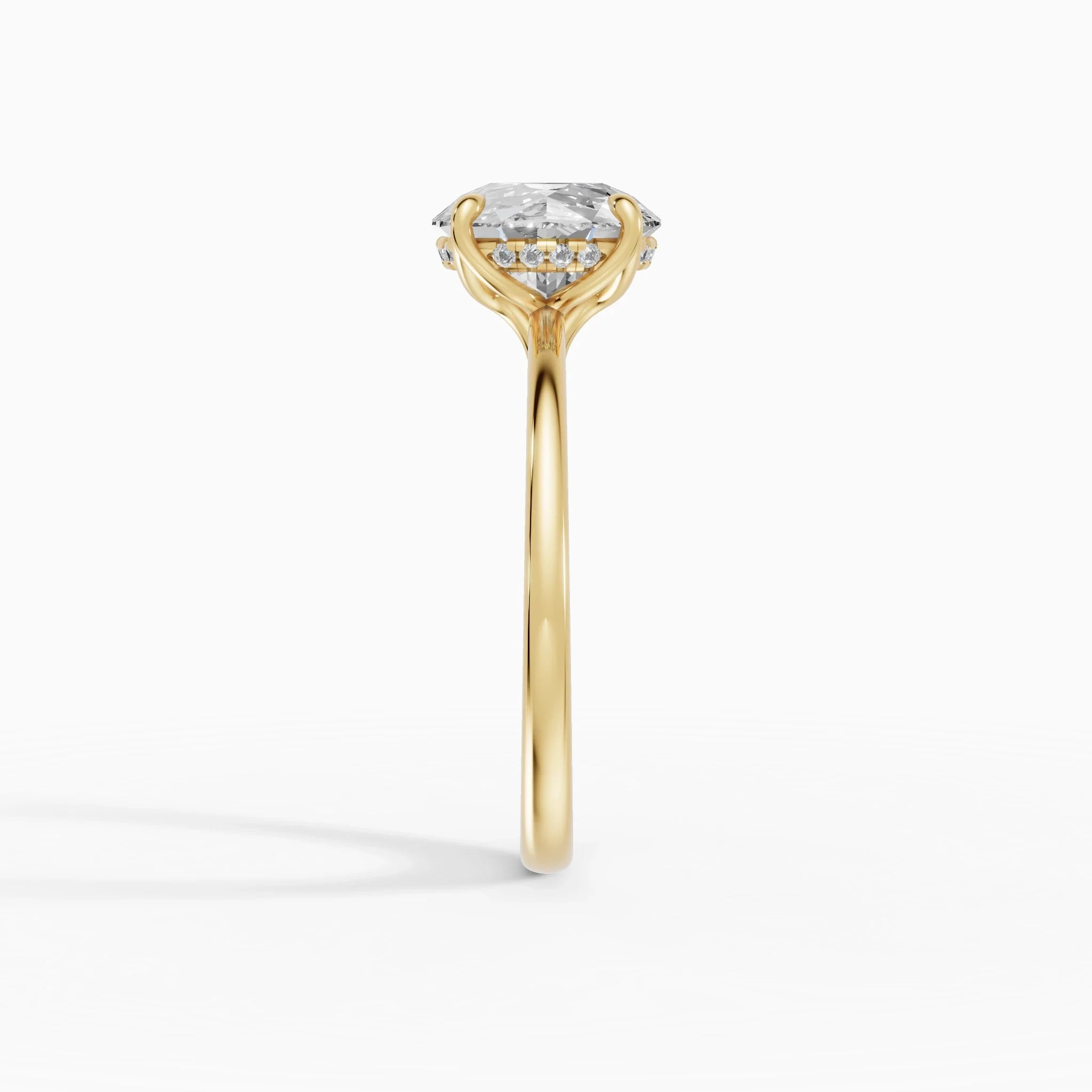 Anillo Compromiso Diamante Redondo | Lumière