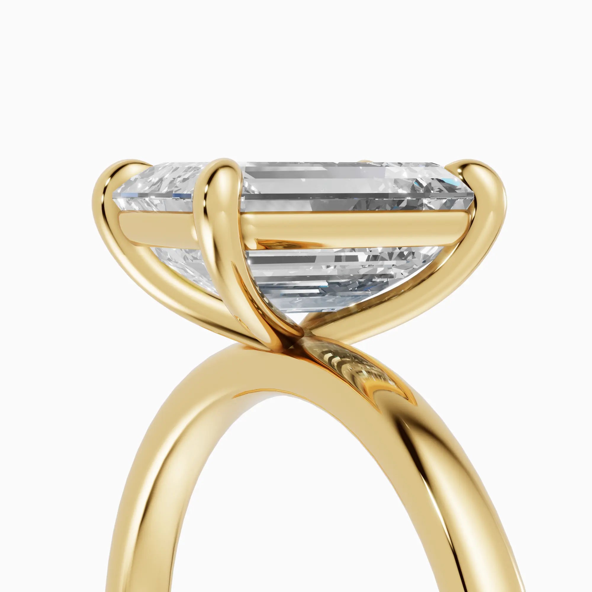 Anillo solitario esmeralda | Éternité
