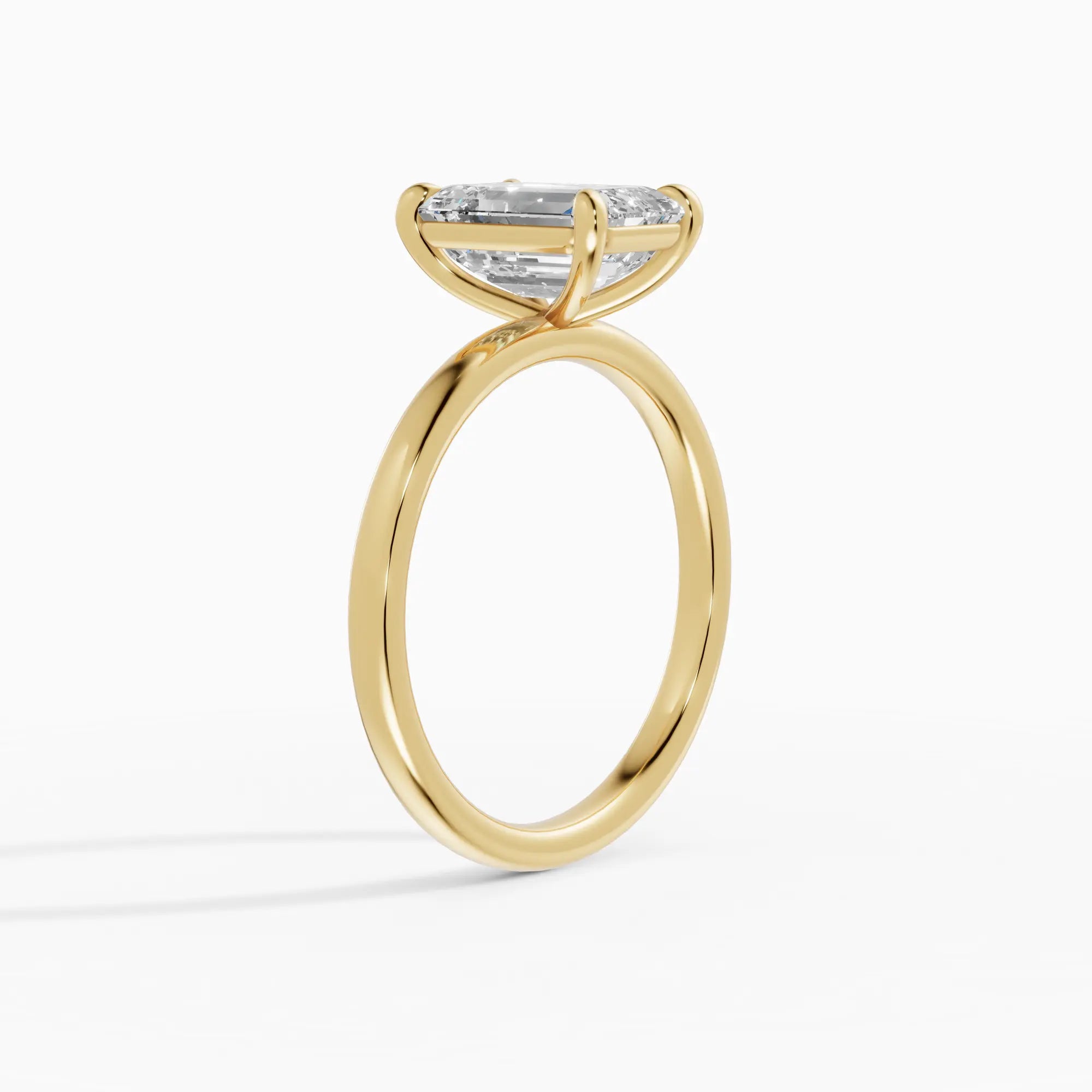 Anillo solitario esmeralda | Éternité