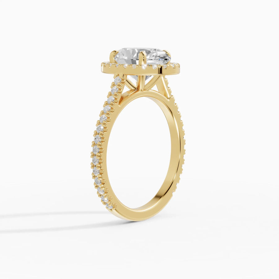 Anillo halo oval con catedral | Eternal — foto 3