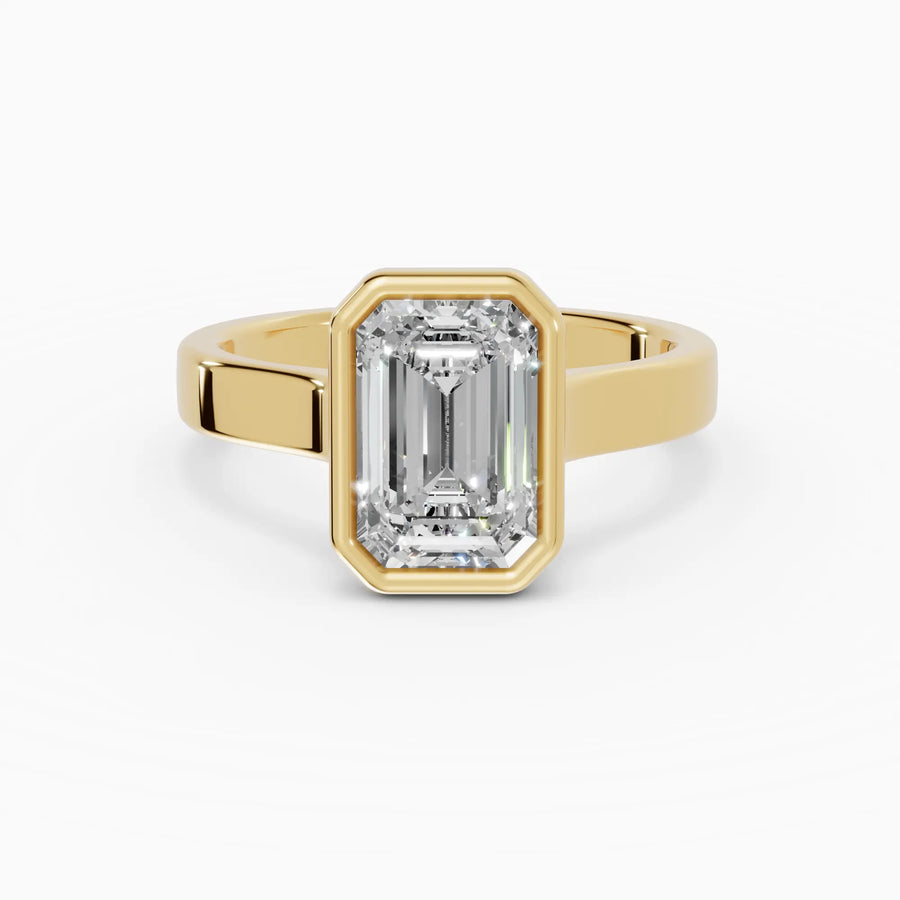 Anillo solitario esmeralda biselado | Saphir — foto 1