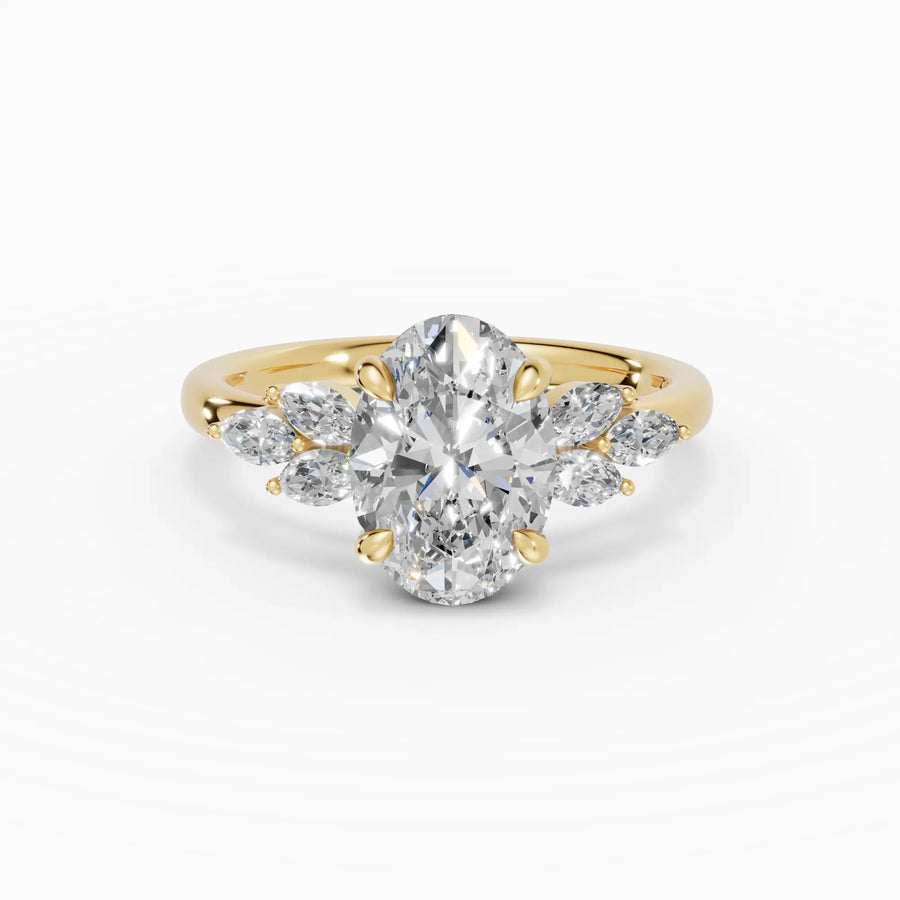 Anillo clúster oval | Valour — foto 1