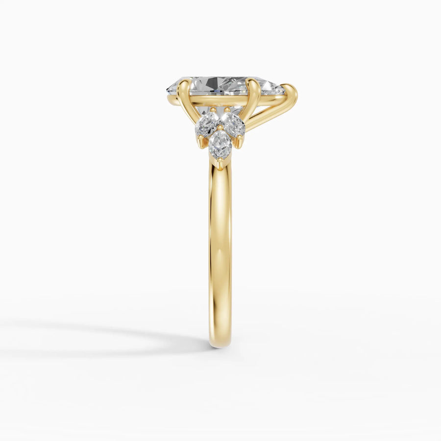 Anillo clúster pera | Pearl — foto 4