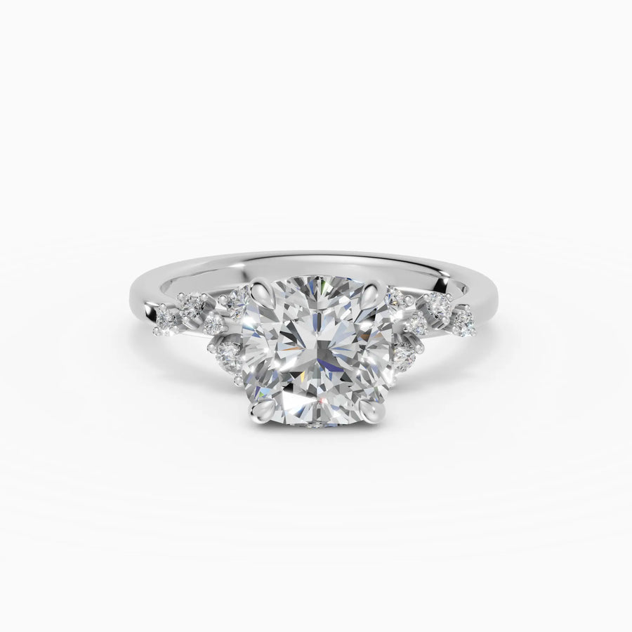 Anillo clúster cojín | Nacre — foto 2