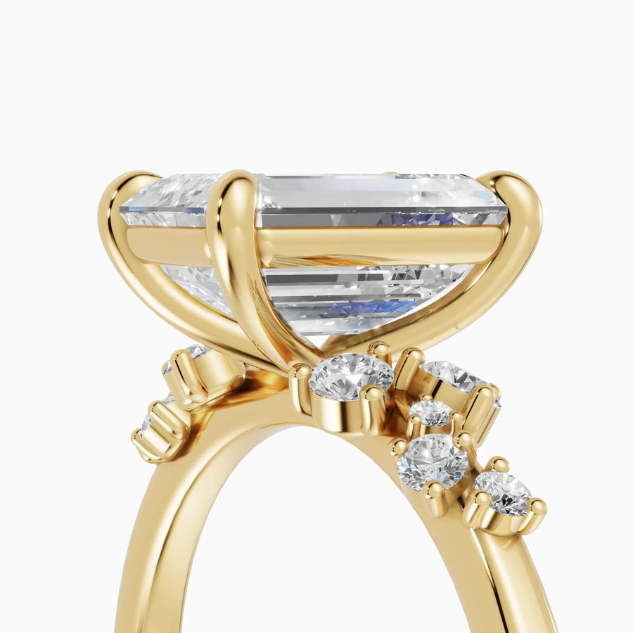 Anillo clúster esmeralda | Nova — foto 5