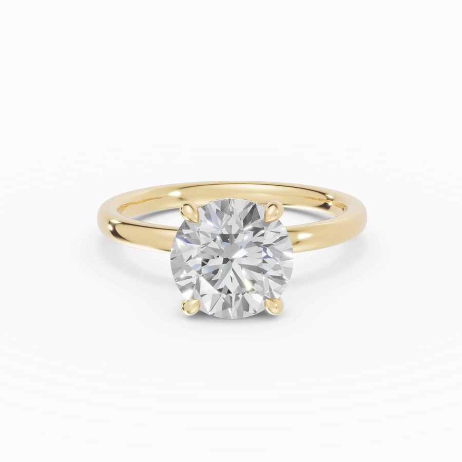 Anillo solitario halo escondido brillante | Vesper — foto 1