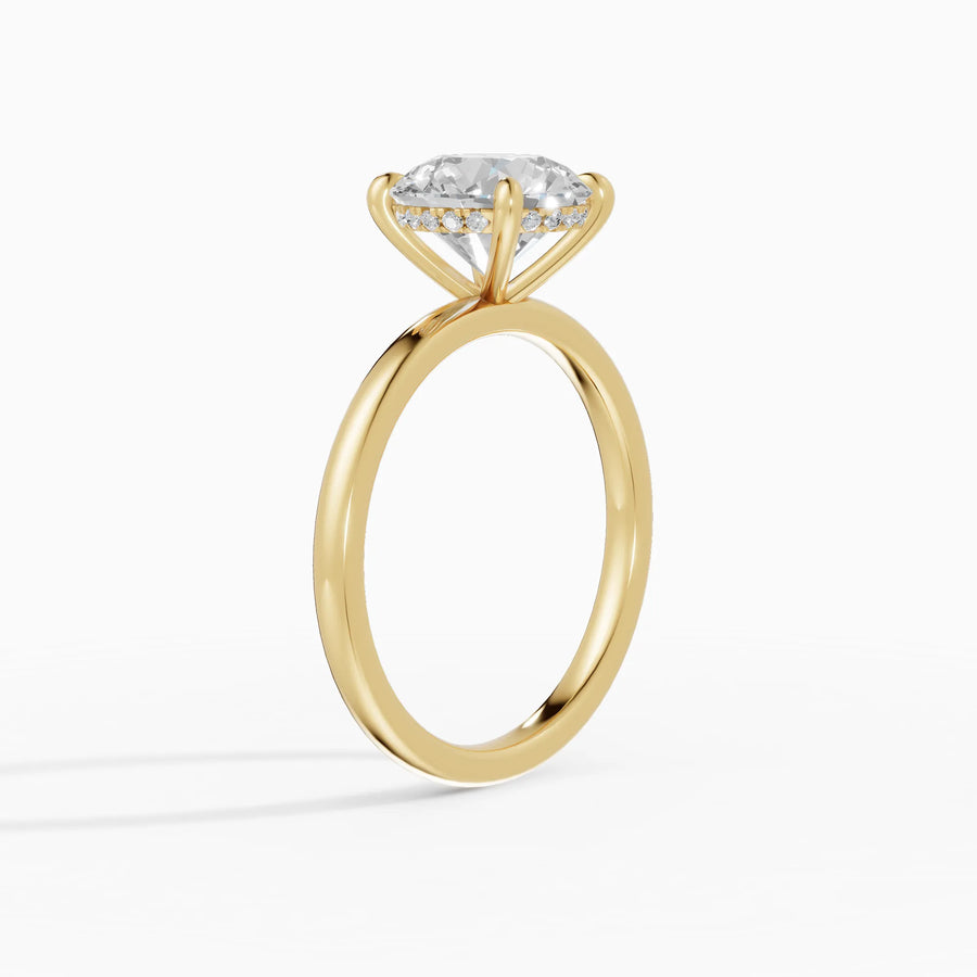 Anillo solitario halo escondido brillante | Vesper — foto 2