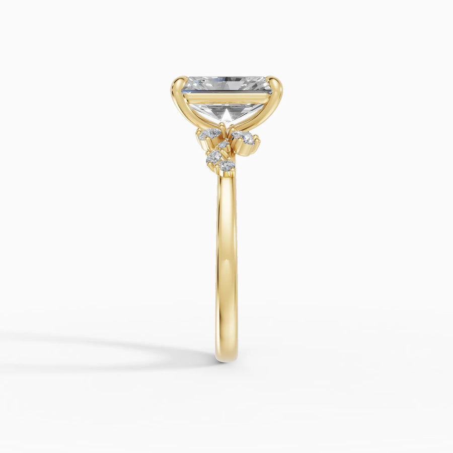 Anillo clúster radiante | Velour — foto 4