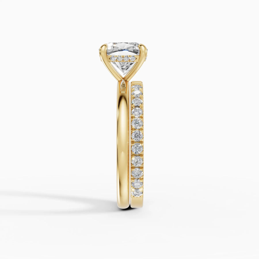 Anillo solitario halo escondido cojín | Liberté — foto 3