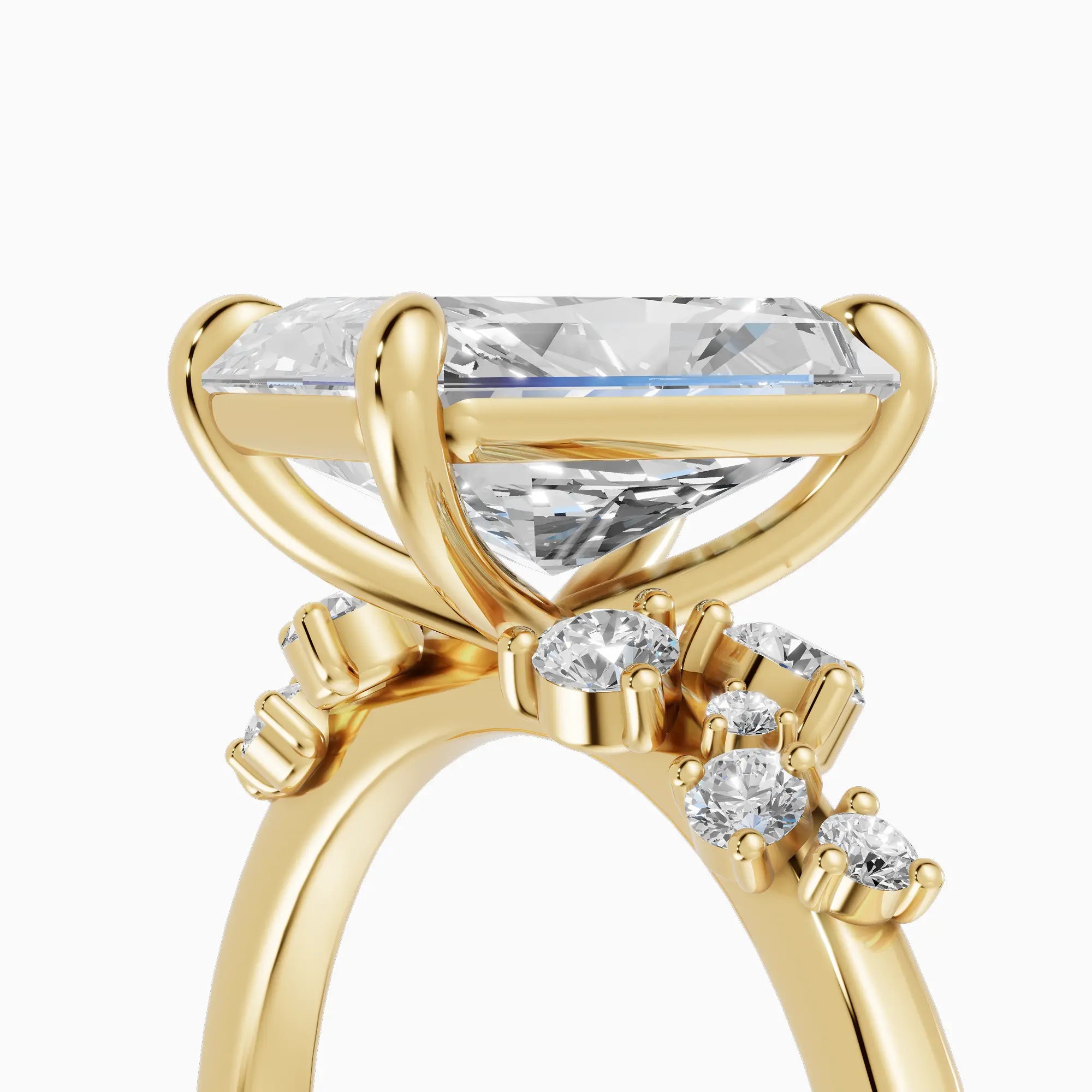 Anillo clúster radiante | Velour