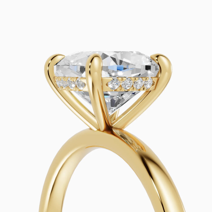 Anillo solitario halo escondido cojín | Liberté — foto 4